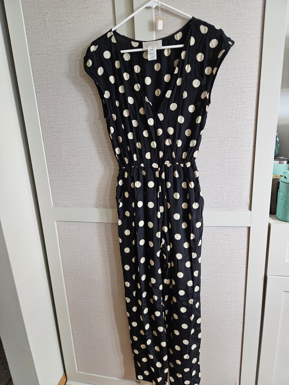 Polka Dot Black & Cream Jumpsuit